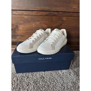 Cole Haan Grand Crosscourt Coaster Sneakers Women Size 7 Shoes Grey White Suede